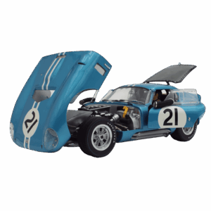 Exoto Cobra Daytona Coupe No.21 1:18 - Light Metallic Blue (1964 Tourist Trophy Goodwood / Dan Gurney)