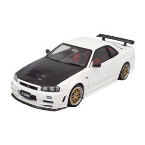 Skyline Nismo R34 GT-R Z-Tune 1:18 - Pearl White w/ Carbon Fiber (Motor Helix Limited Edition 638/799)
